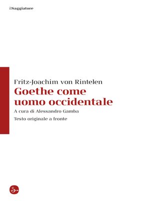 cover image of Goethe come uomo occidentale